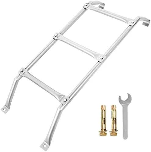 NLBN YEZICH 4 Steps Egress Ladder Basement Basement Egress Window Well Ladder Attic Ladder Parts Escape Ladder 300lbs Load Capacity - Image 2