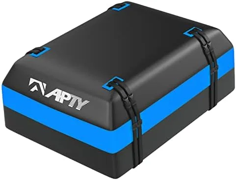 APTY Car Rooftop Cargo Bag Carrier, 15 Cubic Feet Soft Roof Top Luggage Bag for All Vechicles with/Without Racks - with Waterproof Zip, Luggage Lock, Anti-Slip Mat, Storage Bag, Door Hooks - Image 8
