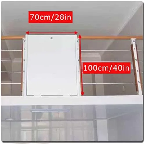 Aluminum Side Wall Mount Ladder Extension Ladder with Ladder Hooks Customized Step Ladder Attic Ladder Four Colors Fire Escape Ladder with Pedals - Image 3