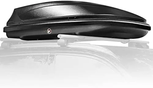 Auto Dynasty Heavy Duty Hard Shell Roof Top Mount Car Storage Travel Luggage Box Cargo Carrier with Security Keys, 53 (L) x 34 (W) x 15 (H) Inches, Capacity 110 Pounds 11 Cubic Feet Tool-Free Install - Image 2