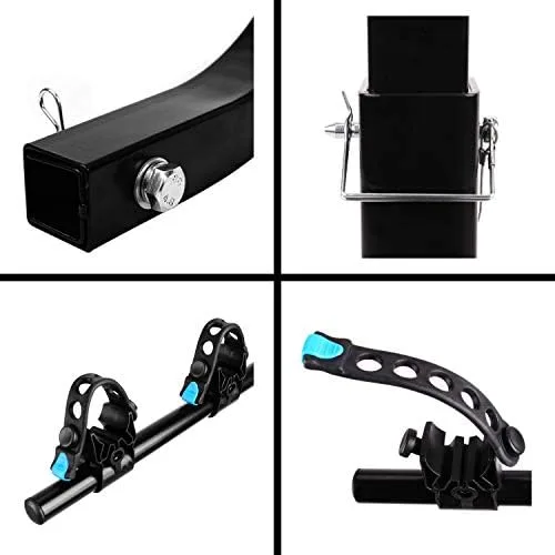 XCAR 2-Bike Universal Hitch Mounted Bike Carrier Rack for Car Trailer with 2" Receiver - Image 7