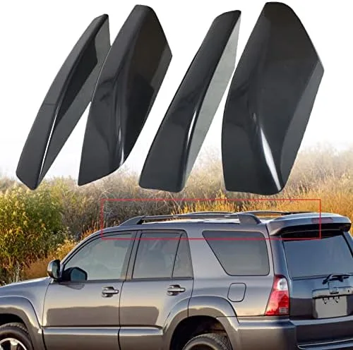 Nurniacl 4-Pack Roof Rack Rail Cover End Shell Black Replacement for 2003-2009 4Runner N210 - Image 8