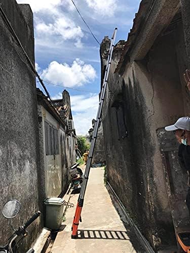 8m/ 7m/ 6m/ 5m/ 4m/ 3m/ 2m Telescoping Ladder with Detachable Hook, Aluminum Telescopic Extension Ladders for Home RV Roof Top Attic, Loads 150kg (Size : 7.6m/25ft) - Image 9