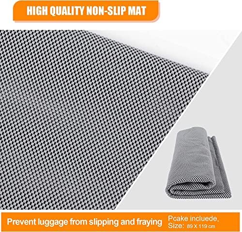 Car Rooftop Cargo Carrier Roof Bag, 20 Cubic Feet Waterproof Soft Shell Roof Top Cargo Carrier Box for All Cars with Without Luggage Rack - 6 Reinforced Strap, Anti-Slip Mat, 6 Door Hook, Carrying Bag - Image 6