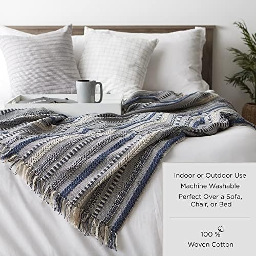 DII Woven Loop Throw Collection, 50x60, Off-White - Image 10