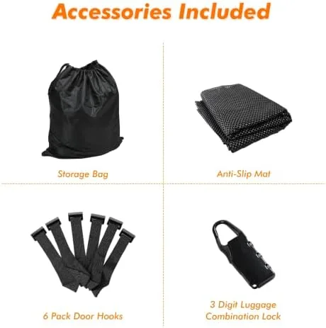 CarQiWireless Rooftop Cargo Bag Car Rooftop Cargo Carrier for Top of Vehicle Roof Cargo Carrier Bag Roof Rack Waterproof for All Vehicle with/Without Racks Includes Anti-Slip Mat (25 Cubic Feet) - Image 9