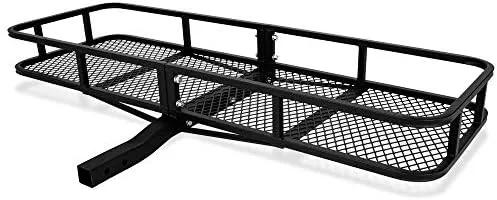ARKSEN 60 x 24 Inch Angled Cargo Rack Carrier with Waterproof Cargo Bag 500 Lbs Heavy Duty Capacity Tow Hitch, Luggage Storage Basket for Camping or Traveling, SUV, Pickup Truck or Car - Image 3