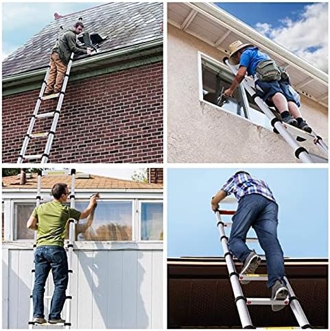 Aluminum Telescopic Extension Ladder 8m/7m/6.2m/5m/4m/3.8m/3.2m/2m/1m, Telescoping Ladders for Home Rooftop RV Attic Outdoor Indoor Use, Load 150kg (Size :6.2m/20 ft) - Image 9