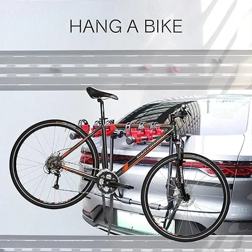 Doppy 3-Bike Trunk Mount Rack,Bike Hitch Mount Rack,Hitch Bike Rack 99 lbs Heavy Weight Capacity for Standard, Fat Tire and Electric Bike, Mount Platform Style for Cars Trucks SUVs Minivans - Image 3