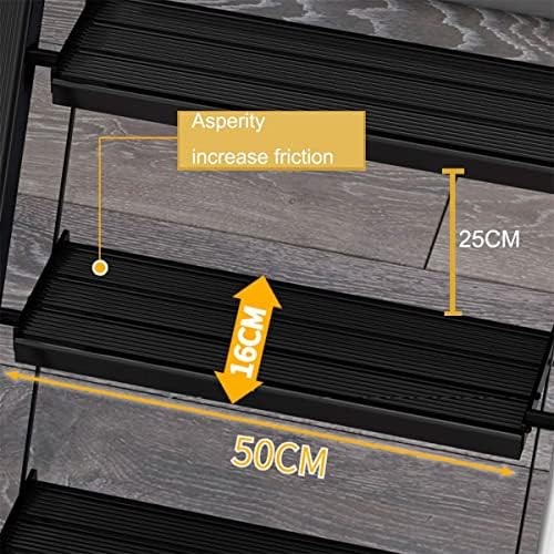 Aluminum Telescopic Extension Ladder, Black Attic Folding Stairs for Attic Retractable Attic Ladder with Armrests Collapsible Ladders for Home 330LB,2.6 to 2.8m - Image 5