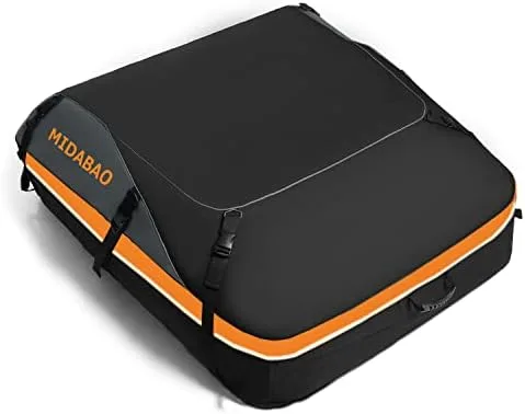MIDABAO Thickened 20 Cubic Waterproof Duty Car Roof Top Carrier-Car Cargo Roof Bag Car Roof Top Carrier - Easy to Install Soft Rooftop Luggage Carriers with Wide Straps 20 Cubic Feet, ROB01 - Image 2
