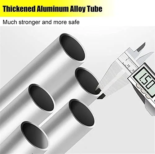 BALAMI Heavy Duty Telescopic Ladder 2.6m/ 3.8m/ 5m/ 6.2m Tall Aluminum Folding Telescoping Ladder with Hooks for Home Roof Top Tent RV Attic Outdoor Use Interesting Life (4.6m/15ft Convenient (Size : - Image 5