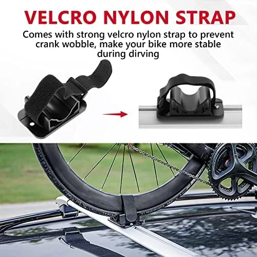 ALAVENTE Universal Quick Release Bike Front Fork Mount Bracket Set Bicycle Stand Holder Car Rack Carrier for Most Vehicle Truck Pickup Bed Storage Travelling Riding Supplies - Image 5