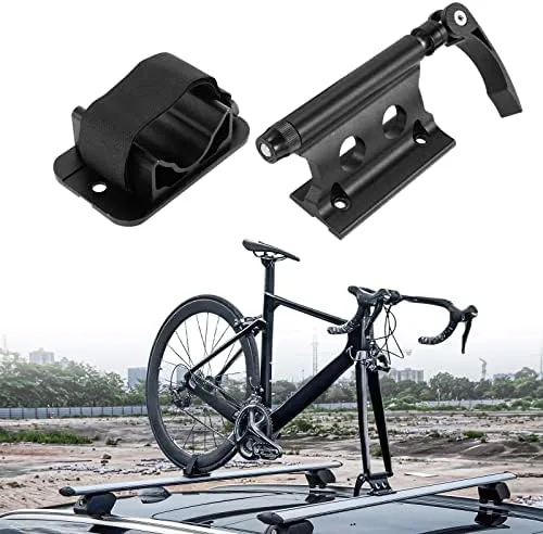 ALAVENTE Universal Quick Release Bike Front Fork Mount Bracket Set Bicycle Stand Holder Car Rack Carrier for Most Vehicle Truck Pickup Bed Storage Travelling Riding Supplies - Image 2