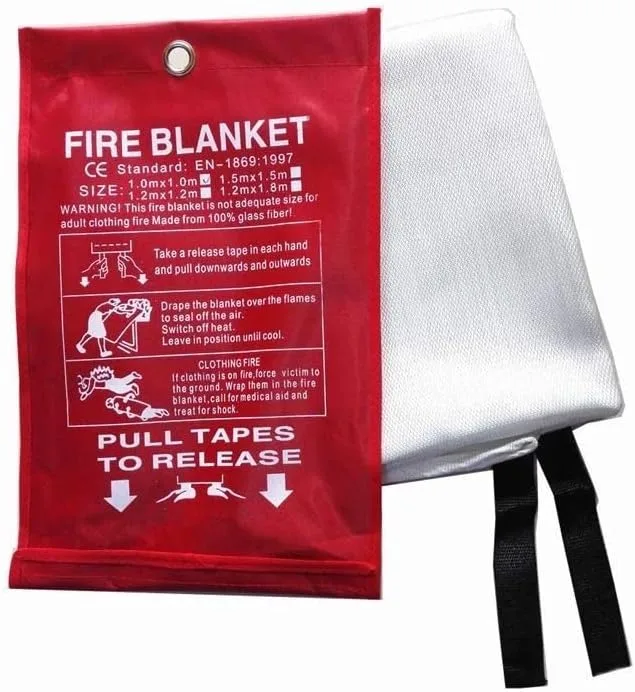Fire Escape Ladder 3 Story 25ft (8m) - Rope Ladder for Fire Escape in Red Box - Emergecny Blanket & Mounting Anchors Included - Image 7