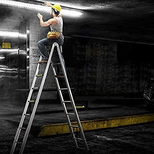WYYZH 18 Steps Aluminum Telescoping Ladder Portable Telescopic Folding Ladder with Safety Lock Collapsible Ladder for Loft Office House Max 150kg (Size : 2.8m/9.2ft) - Image 3
