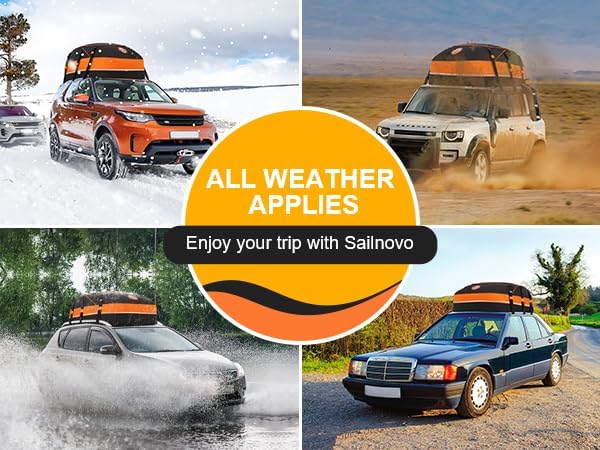 Sailnovo Car Rooftop Cargo Carrier Bag 20 Cubic Feet Waterproof for All Cars with or Without Luggage Rack, Includes Anti-Slip Mat, 10 Reinforced Straps, 6 Door Hooks, Storage Bag - Image 8