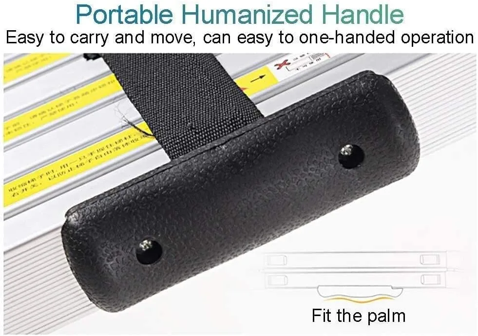 BALAMI Ladders Aluminum Telescoping Ladder Multi-Purpose Collapsible Ladder with Safety Locking Mechanism Extension Ladder for Household Daily/25Ft/3.2M=1.6M+1.6M Convenient (Color : 25ft/3.2m=1.6m+1 - Image 5