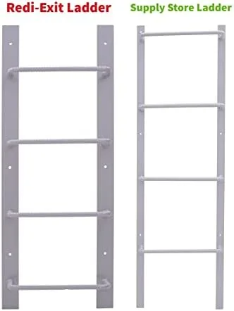 Redi-Exit Fire Escape Ladder – Ladders for Egress Basement Window Well Covers Outside, Small Ladder for Fire Emergency Home Safety, Ladder Hook for Egress Window Steel - Image 3