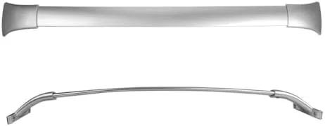 lafengyan 2pcs Mount Top Rail Crossbar Luggage Carrier Set Front Rear Side Alloy Aluminum White Silver 8954M35006F,Fast delivery,Simple Installation - Image 4