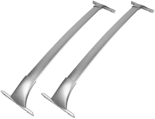 lafengyan 2pcs Mount Top Rail Crossbar Luggage Carrier Set Front Rear Side Alloy Aluminum White Silver 8954M35006F,Fast delivery,Simple Installation - Image 3