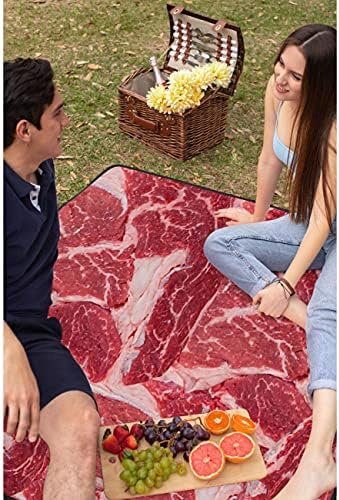 Naiagiri Funny Fresh Meat Sofa Throw Blanket Flannel Super Soft Fleece Beach Picnic Bedspread Home Decor All Season for Baby Dog Bed Couch Living Room Large 80x60In (Queen) Adults - Image 8