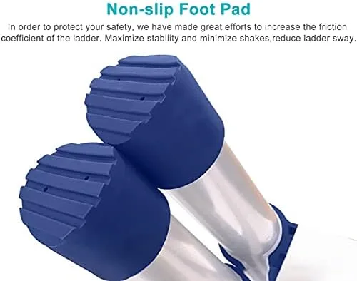 Telescoping Ladder Tallest Telescopic Ladder, Single Straight Style Climb Telescoping Extendable Ladder, Household Daily Repair The Roof Collapsible Ladder (Size : 1.8M/5.9FT) - Image 7