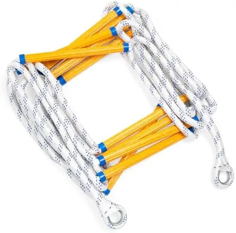 Yetlunsion 6.6ft Safety Balcony Fire Escape Ladder with Hooks & Bolt, Fast to Deploy Sturdy and Strong, 2 Story Rope Ladder Portable and Reusable Weight Capacity up to 2000 Pounds - Image 2