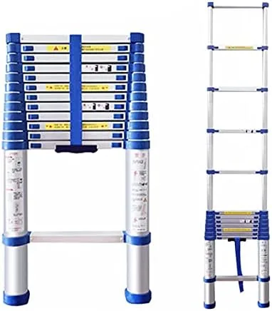 Telescoping Ladder Tallest Telescopic Ladder, Single Straight Style Climb Telescoping Extendable Ladder, Household Daily Repair The Roof Collapsible Ladder (Size : 1.8M/5.9FT) - Image 2