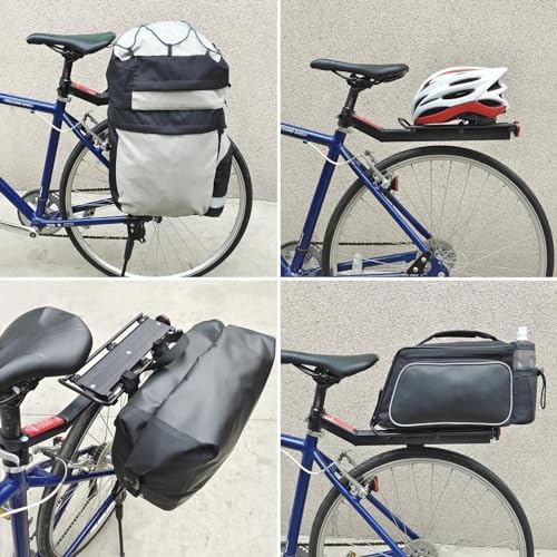 Bike Cargo Rack Rear Bike Rack Quick Release Cycling Aluminium Alloy Luggage Carrier Racks w/Reflector Cycling Bag Stand Holder - Image 7