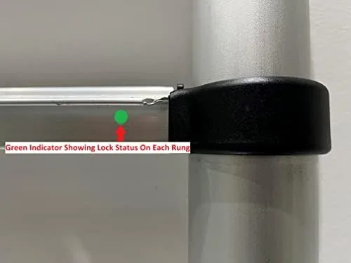 Telesteps 1800EP Automatic Telescoping Ladder, Patented One-Touch Release, OSHA Compliant, 14.5 ft Extended Height, Up to 18 ft Reach, Wide Pro Step, Telescoping Extension Ladder - Image 7