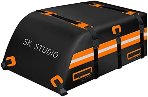 Car Rooftop Cargo Carrier Bag, Car Cargo Carrier 19 Cubic Feet Waterproof Heavy Duty Car Roof Bag for All Vehicle with/Without Racks, with Storage Bag, Anti-Slip Mat, 8 Straps, 8 Door Hooks - Image 2